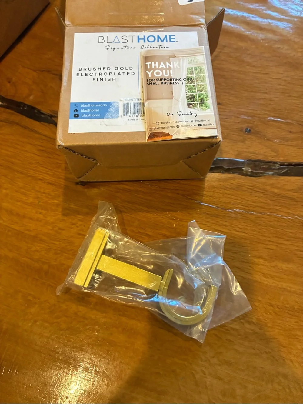 NEW BlastHome® Luxury brushed gold mounting bracket
